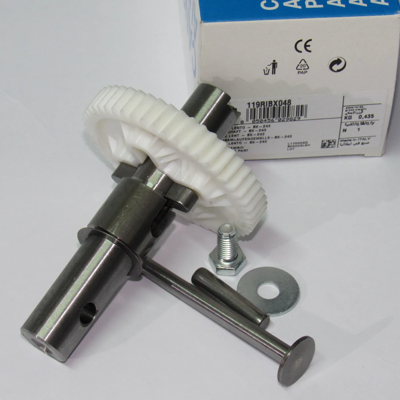 Albero lento (uscita riduttore) CAME BX-243 — codice 119RIBX048